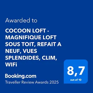  Apartment Cocoon Loft - Magnifique Loft Sous Toit, Refait A Neuf, Vues Splendides, Clim, Wifi